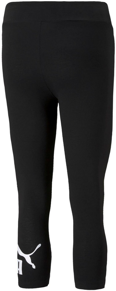 Leggins Puma ESS 3/4 Logo W, pambuk elastik, të zeza