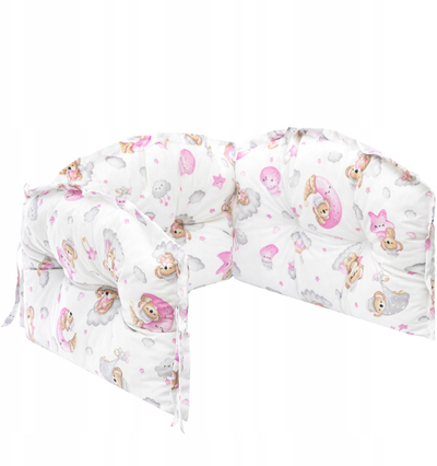 Mbrojtëse krevati HOBBY kids Sleeping Bear, 140x70 cm, pambuk anti-alergjik, me dy anë