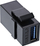 Modul USB InLine USB 3.1 Snap in, USB A F F, strehë e zezë