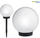 Lampë kopshti diellore GreenBlue GB123, LED, formë sfere, e bardhë