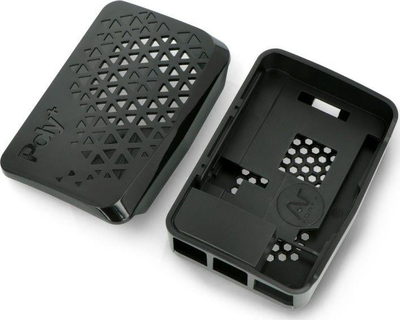 Kuti Argon40 Argon Poly+ për Raspberry Pi 4B, me ventilator, me vrima ajrimi, e zezë