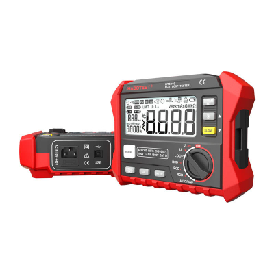 Matës vazhdimësie Habotest HT5910, ekran LCD, profesional, i kuq