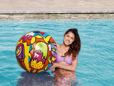 Top plazhi i frymë Bestway Pop Art, 91 cm, shumëngjyrësh