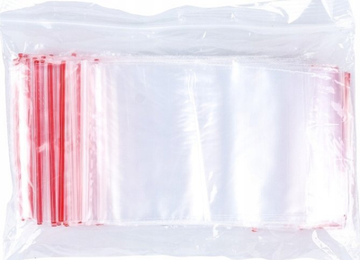 Qese zip Office LDPE, 5x7cm, 100 copë, transparente