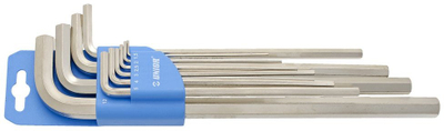 Set çelësash imbus Unior URT727, 0.15-1.2 cm, krom