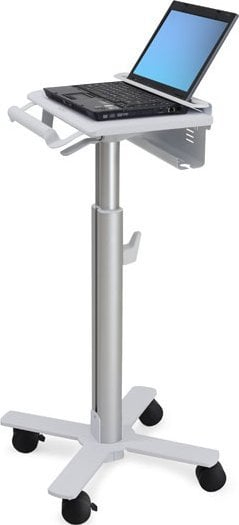 Karrocë laptopi Ergotron StyleView SV10, rregullim lartsie, alumin edhe e bardhë