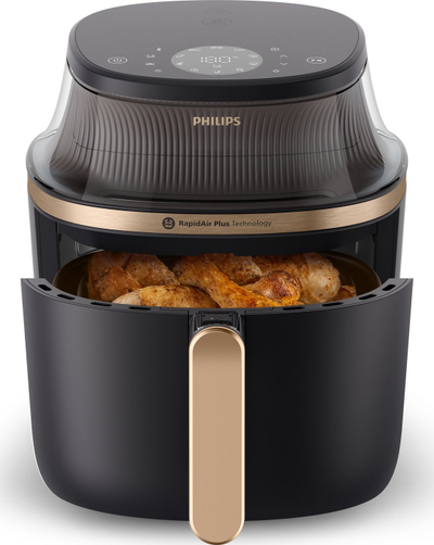 Fritezë ajri Philips Series 3000 NA322-00, 4.2L, me dritare, e zezë