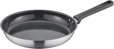 Tiganë Fiskars Essential 1080504, 28 cm, çelik inox, i zi