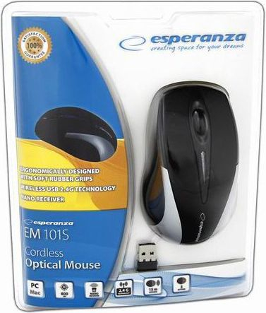 Maus Esperanza Antares, wireless, USB, i zi dhe i argjendtë