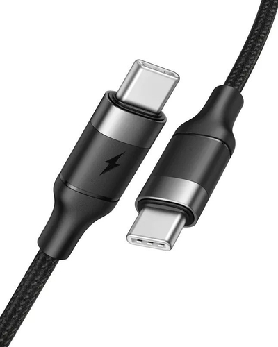 Kabllo USB-C VEGER CC02, 1.5 m, për karikim edhe data, e bardhë
