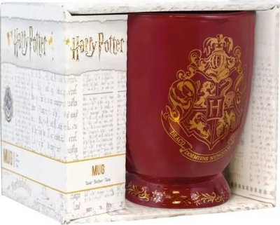 Filiqja Harry Potter Hogwarts Crest, qeramike, 350ml, e kuqe e errët