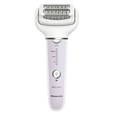 Depilator elektrik Panasonic ES-EY30-V503, Wet/Dry, pa kabllo, i bardhë me vjollcë