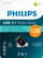 USB flash Philips Dual USB 3.1 FM12DC152B/00, 128GB, Type C, e zezë