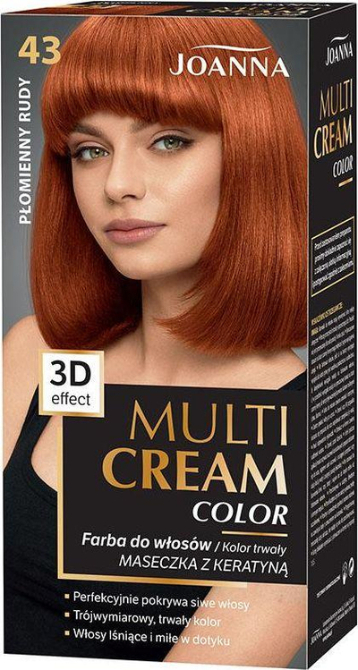 Ngjyrë për flokë Joanna Multi Cream, Nr. 43 Flaming Rudy