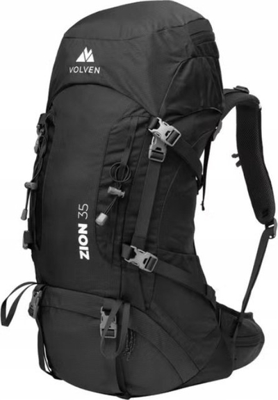 Çantë shpine trekking Volven Zion 35L, 35L, najlon ripstop, e zezë