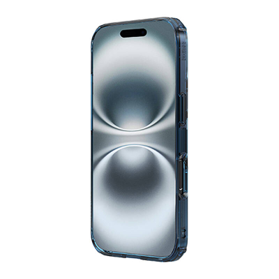 Mbulesë telefoni Nillkin Nature TPU Pro Magnetic, për iPhone 16 Plus, transparente, blu