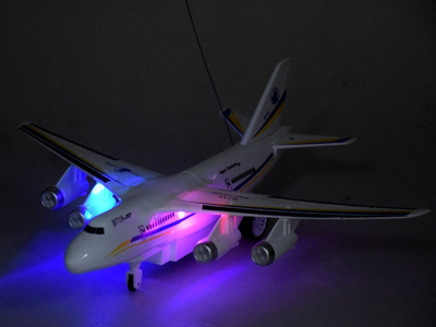 Avion lodër me telekomandë RC0609 B718, drita LED, i bardhë