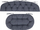Set jastëkësh kopshti Hobbygarden Amanda Prestige 2+1, OEKO TEX, për divan dhe karrige, blu navy