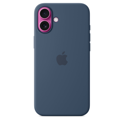 Apple iPhone 16 Plus Silicone Case with MagSafe, Denim