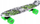 Skateboard Fish SP0576, 55 cm, me rrota LED, shumëngjyrësh
