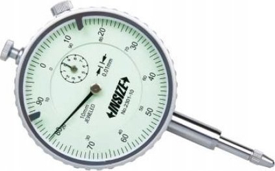 Orë matëse Insize 2301-10, diapazon 10mm, ndarje 0.01mm, ngjyrë argjend