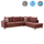 Divan këndor i djathtë Mesina HM3253.02R, 290x240cm, stof kundër njollave, dusty apple
