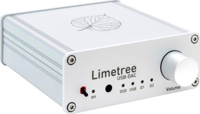 Amplifikator kufjesh Lindemann Limetree USB DAC, konvertues digjital në analog, kompakt, gri