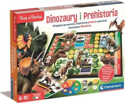 Loja edukative Clementoni Dinosaurs and Prehistory, laps elektronik, për kalamaj 3–6 vjeç