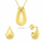Set varse edhe vathë Brilio Silver SET272Y Tear Drop
