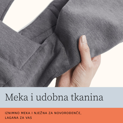 Mbajtëse bebe Ergobaby Embrace, ergonomike, për të porsalindur, e zezë