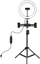 Dritë rrethore LED Puluz PKT3053B, 26 cm, tripod 1.1 m, 3 mbajtëse telefoni