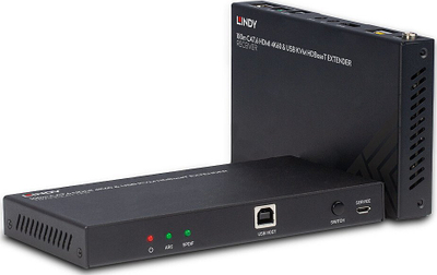 Extender HDMI Lindy HDBaseT KVM 100m, 4K60, Cat.6, i zi