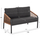 Sofa e jashtme 2-ulëse Maerly (HM6116.03), bezhë