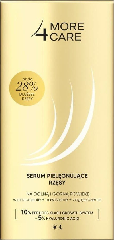Serum ushqyes për qerpikët More4Care, 3 ml, për forcim edhe dendësi, transparent