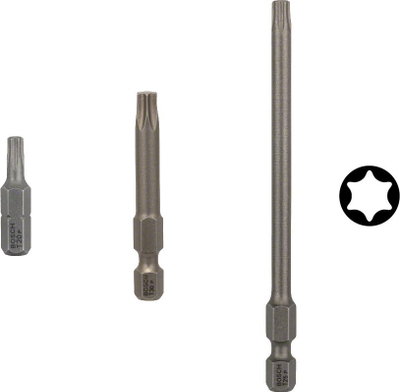 Set bitash Torx Bosch 2607002509 T10, Extra Hard, 25 copë
