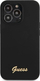 Mbulesë telefoni Guess GUHCP13XLSLMGBK, për iPhone 13 Pro Max 6.7", silikon, e zezë me logo ari