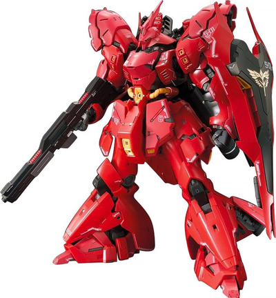 Model kit Bandai Gundam RG MSN-04 Sazabi, 1/144, 18 cm, i kuq