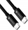 Kabllo Forcell F-energy C338, USB-C në USB-C, 60W 3A, 1m, e zezë