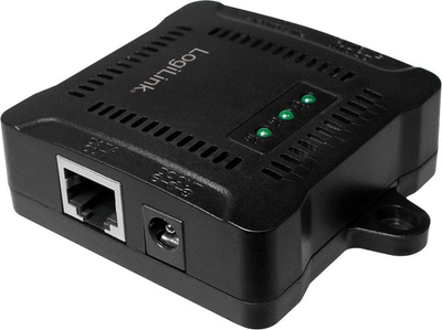 Адаптер PoE LogiLink POE005, гигабитен етернет, 24W, црн