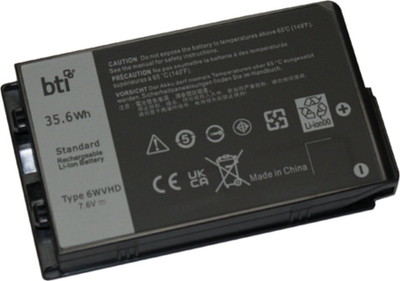 Bateri laptopi BTI 451 BDDY, Li Ion, 2 qeliza, e zezë