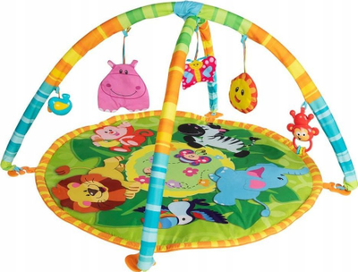 Tapet loje për bebe WinFun Jungle Activity Mat, Ø77x46 cm, shumëngjyrësh