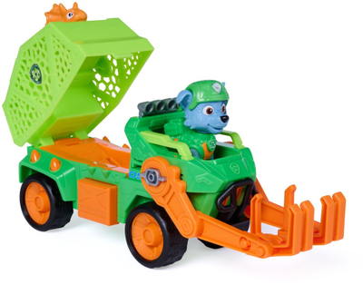 Lodër makinë Spin Master Paw Patrol Rocky Dino Rescue, set figurash, jeshile portokalli