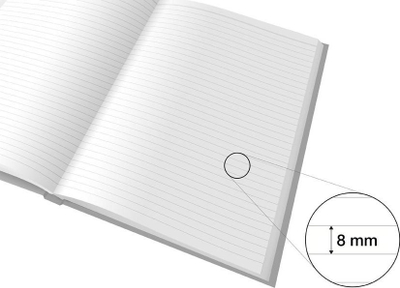 Fletore Notebook A4 ZL 4104, 100 fletë, vijëza 8 mm, me kapak me lule