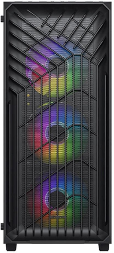 Kuti kompjutri VeinX OD15A, ATX Midi Tower, me xham anash transparent, e zezë