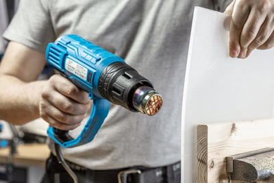 Pistoletë termike Högert Technik Heat Gun, 2000W, ekran LCD, blu