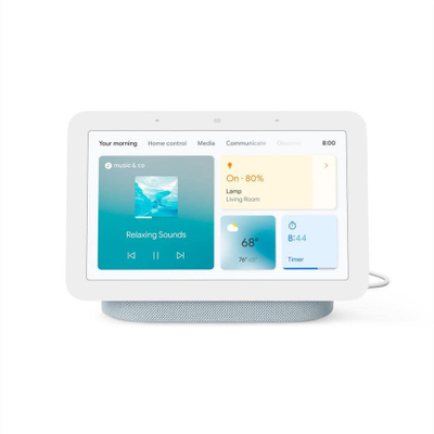 Ekran smart Google Nest Hub Gen 2, 7", WiFi, i bardhë