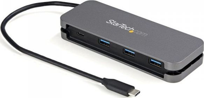 Hub USB C StarTech me 4 porta, USB 3.2 Gen 1 5Gbps, bus powered, gri