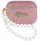 Mbështjellëse Guess Glitter Pearl për AirPods Pro 3, me rrip, rozë