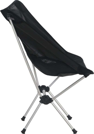 Set karrigesh kampingu VidaXL, palosëse alumini, 54x50x65 cm, të zeza