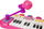 Pianino lodër Leantoys My Music World, 24 taste, me mikrofon, rozë